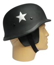 Capacete coquinho estilo militar Preto Scooter Elétrica Moto M34004