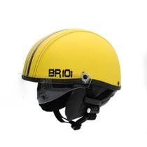 Capacete Coquinho Scooter Elétrica Bike Amarelo Viseira