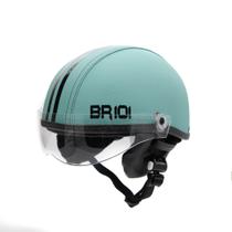 Capacete Coquinho Scooter Elétrica Bike Turquesa Viseira