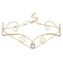 Capacete CoteEza Fairy Circlet Viking Crown Gold Tiara
