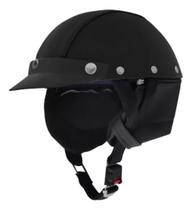 Capacete Couro Coquinho aberto Capacete Couro Coquinho aberto