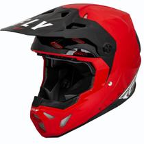 Capacete Cross Fly Formula Slant Vermelho Moto Cross Trilha