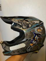 Capacete Cross Infantil Cartoon Racing