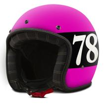 Capacete Custom Aberto Etceter Seven Eight Fosco com Viseira Bubble