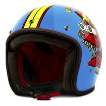 Capacete Custom Aberto Masculino Feminino Etceter Mad Dogs Rebaixado Retro Vintage Shadow Racer