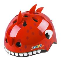 Capacete de bicicleta Atphfety Toddler Kids, dinossauro vermelho ajustável
