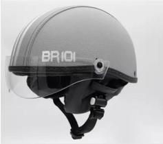 Capacete de Bicicleta Coquinho BR 101 Cinza Vision Cristal M