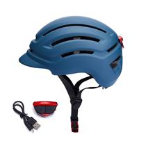 Capacete de bicicleta DAYGOCAGA Adult para homens e mulheres com luz traseira azul Capacete de bicicleta DAYGOCAGA Adult para homens e mulheres com luz traseira azul