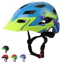 Capacete de bicicleta EXCLUSKY Kids de segurança ajustável para crianças de 5 a 8 a 14 anos