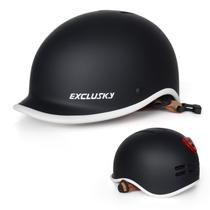 Capacete de bicicleta EXCLUSKY Urban Commuter USB Light Adult White