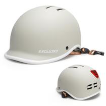 Capacete de bicicleta EXCLUSKY Urban Commuter USB Light Adult White