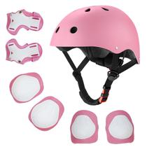 Capacete de bicicleta Gullora Kids ajustável de segurança de 2 a 14 anos rosa Capacete de bicicleta Gullora Kids ajustável de segurança de 2 a 14 anos rosa