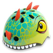 Capacete de Bicicleta Infantil Anharluka - Design Dinossauro Verde - Tamanho S (1-3-5 anos)