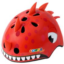Capacete de Bicicleta Infantil Anharluka - Dinossauro Vermelho (50-54cm)
