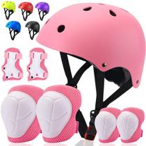 Capacete de bicicleta infantil ArgoHome Toddler Sport Gear Set rosa