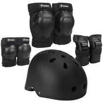 Capacete de bicicleta infantil S SPOFINE, capacete infantil para jovens adultos, joelheira, cotoveleira, protetor de pulso, conjunto de equipamentos de proteção para skate, bicicleta, patinação e ciclismo