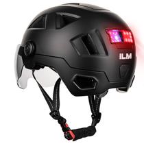 Capacete de bicicleta inteligente ILM NTA8776 CE CPSC Triple Cert. XXL Preto