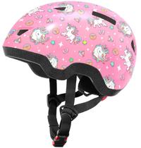 Capacete de bicicleta MOUNTALK Toddler Toddler Boys Girls 1-8 anos Unicorn