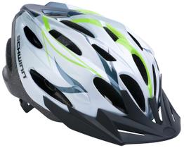 Capacete de bicicleta Schwinn Traveler para homens e mulheres adultos branco/verde Capacete de bicicleta Schwinn Traveler para homens e mulheres adultos branco/verde