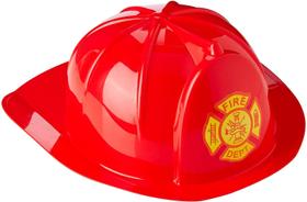 Capacete de bombeiro Dress Up America Fireman Adult Red