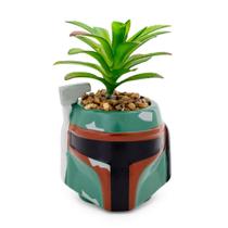 Capacete de cerâmica Star Wars Boba Fett com suculenta