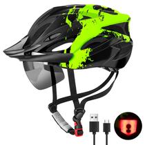 Capacete de Ciclismo com Luz LED Recarregável via USB