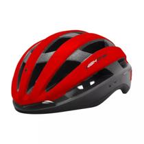 Capacete de ciclismo high one wind aero tam g preto/vermelho1