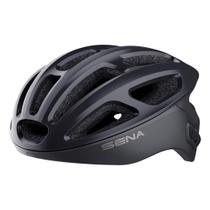 Capacete de ciclismo Sena R1 Smart Matte Black para adultos