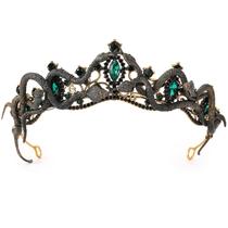 Capacete de cosplay CoteeZa Black Medusa Snake Crown Halloween