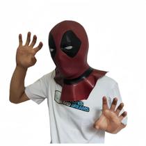 Capacete de cosplay de látex facial Mask Deadpool Full Face para festa