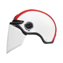 Capacete De Couro Vintage Para Motociclistas Masculinos Com Viseira Harley, Boné De Segurança Retrô