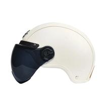 Capacete De Couro Vintage Para Motociclistas Masculinos Com Viseira Harley, Boné De Segurança Retrô