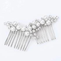 Capacete de cristal Hair Comb Asooll Gold Wedding Pearl Bride Capacete de cristal Hair Comb Asooll Gold Wedding Pearl Bride