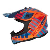 Capacete de Cross MT Falcom Um alta qualidade e resistência para prática motocross trilhas off-road.