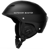 Capacete de esqui OutdoorMaster Kelvin para homens, mulheres e jovens - preto Capacete de esqui OutdoorMaster Kelvin para homens, mulheres e jovens - preto