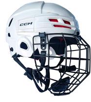 Capacete de hóquei Tacks 70 Senior Pequeno branco com grade