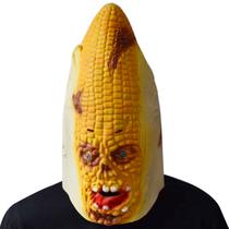 Capacete de milho, látex, máscara facial completa, adereços de cosplay