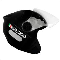 Capacete De Moto Aberto Ebf Aberto Spark Jet Solid Cores