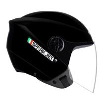 Capacete de Moto Aberto Ebf Spark Jet Com Viseira Cristal Antirrisco Estilo Europeu Inmetro Leve e Confortável Envio Rápido Original Garantia