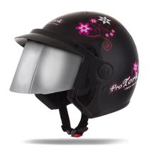 Capacete De Moto Aberto Feminino Liberty Three For Girls Viseira Cromada