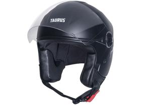 Capacete de Moto Aberto TAURUS HELMETS JOY23 Preto Fosco Tamanho 58