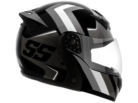Capacete de Moto Articulado Mixs Helmets Gladiator Super Speed Cinza Tamanho 58