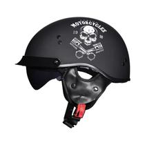 Capacete De Moto Clássico Alemão Retrô Certificado DOT Com Viseiras HD ORZ Moto Helmet Capacete De Moto Clássico Alemão Retrô Certificado DOT Com Viseiras HD ORZ Moto Helmet