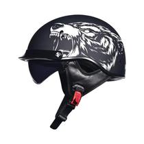 Capacete De Moto Clássico Alemão Retrô Certificado DOT Com Viseiras HD ORZ Moto Helmet Capacete De Moto Clássico Alemão Retrô Certificado DOT Com Viseiras HD ORZ Moto Helmet