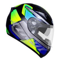Capacete de Moto com Óculos Escuro Xtroy Furious Viseira Cristal Dupla Confortável Forro Removível Original Garantia Selo do Inmetro