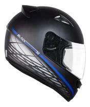 Capacete de Moto Ebf Spark New Spark Black Edition 2 Azul Fosco Capacete de Moto Ebf Spark New Spark Black Edition 2 Azul Fosco