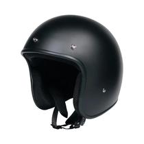 Capacete De Moto Estilo Retrô Aberto Preto Fosco Para Scooter, Moto De Rua, Cruiser E Motocross - Capacete De Moto Estilo Retrô Aberto Preto Fosco Para Scooter, Moto De Rua, Cruiser E Motocross -