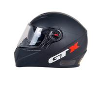 Capacete de Moto Fechado GTX Comfort Preto Fosco Tamanho 58 com Viseira Cristal Antiembaçante Forro Removível - FW3