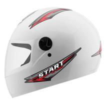 Capacete de Moto Fechado Mixs Start Masculino e Feminino Viseira Cristal Antirrisco Confortável Resistente Seguro Original ProTork Selo Inmetro