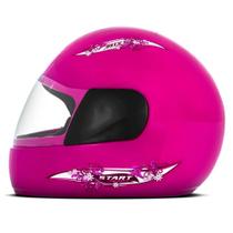 Capacete de Moto Fechado Mixs Start Masculino e Feminino Viseira Cristal Antirrisco Confortável Resistente Seguro Original ProTork Selo Inmetro